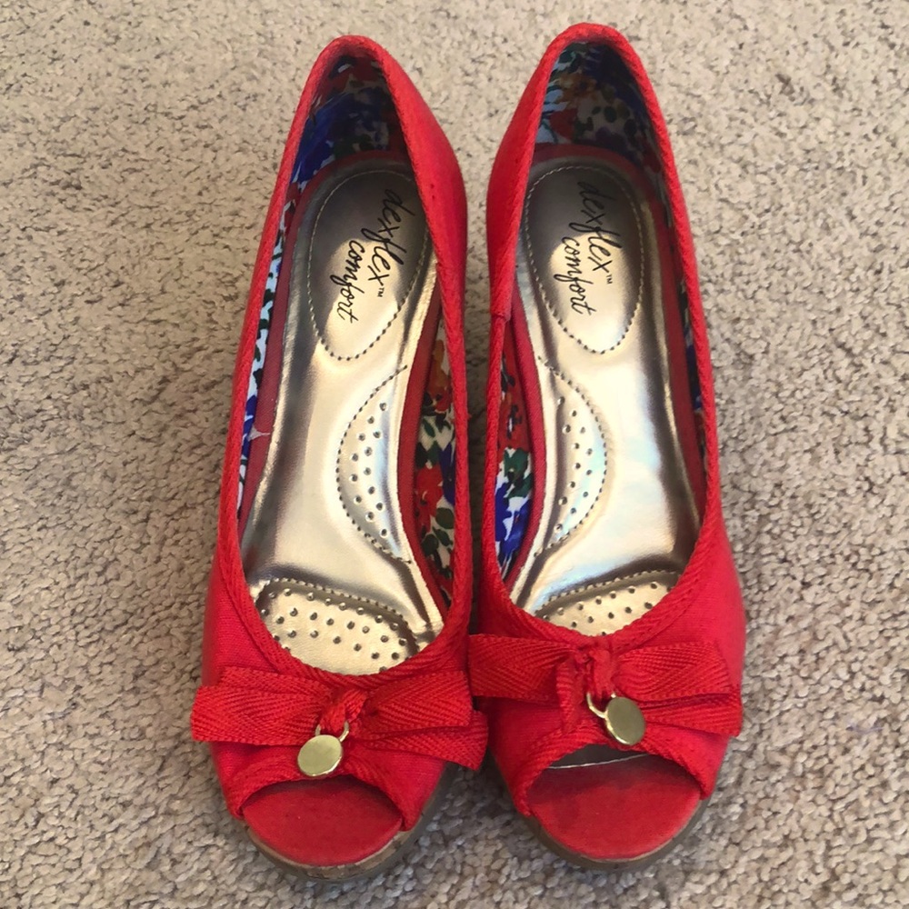 Peep Toe Wedge Heel